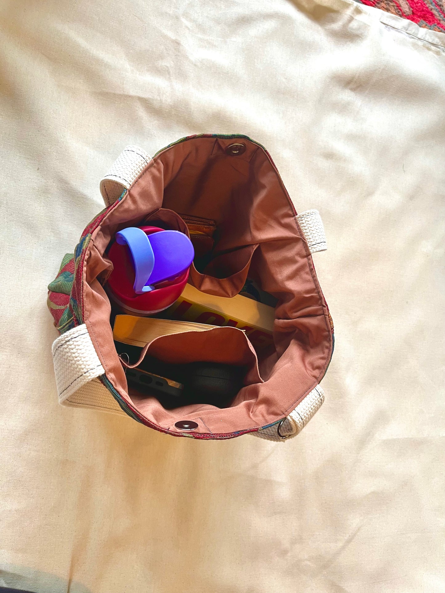 Large Boxy Bag - Woodland Jacquard